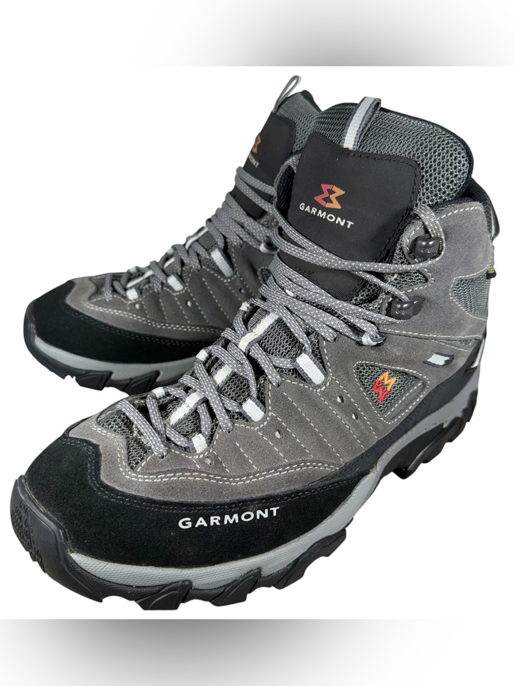 Garmont Zenith Mid GTX Hiking Boots Mens Size 10.5 Gray Suede Black Gore-Tex